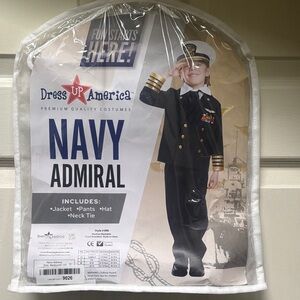 Black Military Style Costume with Gold Accents